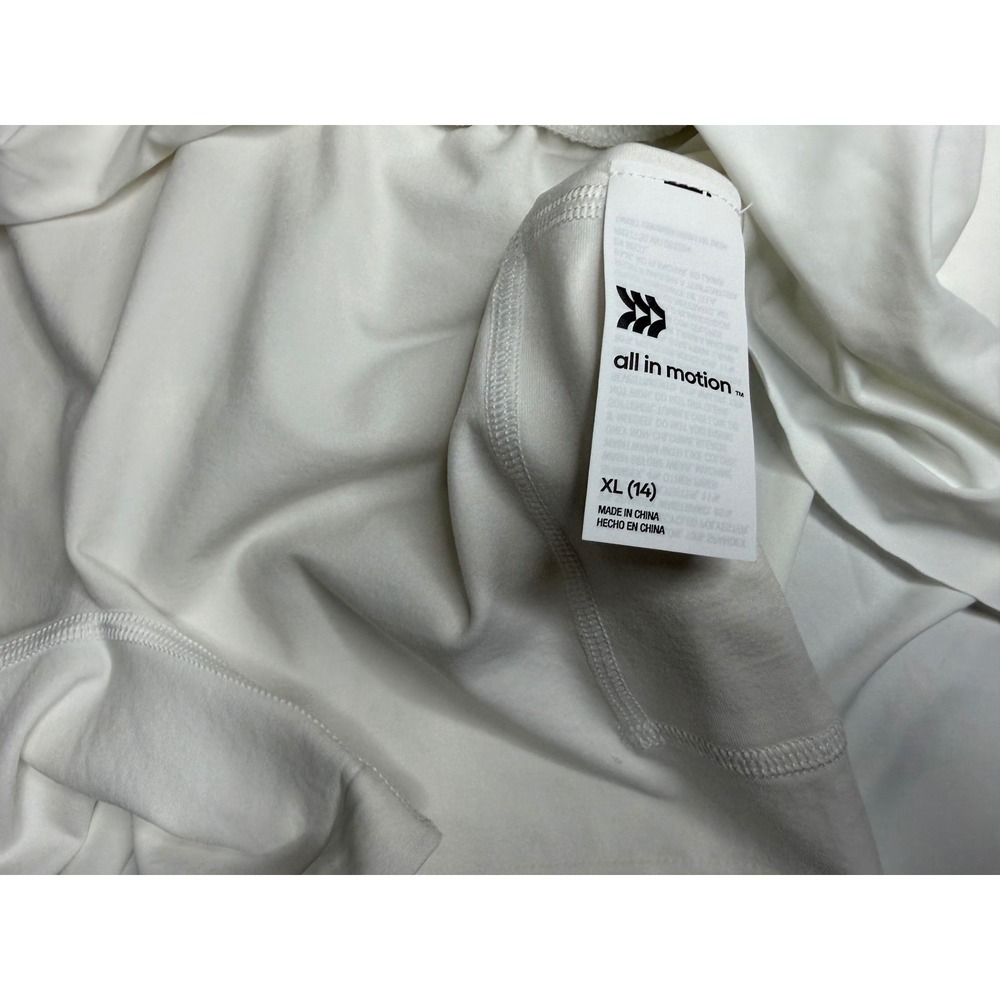 All in Motion Girls White Athletic Skort Mid Rise Moisture Wicking XL 14 NWT - Picture 4 of 6